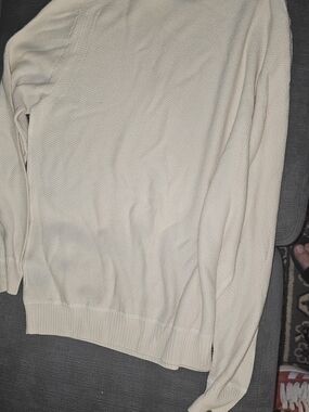 Ermenegildo Zegna Cream Crewneck Sweater L/XL